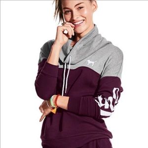 Victoria’s Secret pink cowl neck hoodie